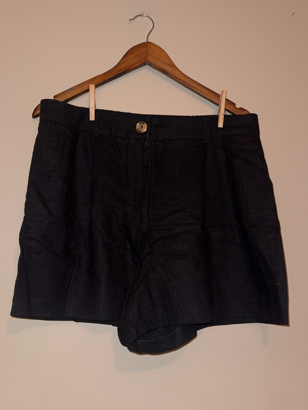 Rachel Zoe Black High-Rise Bermuda Shorts
